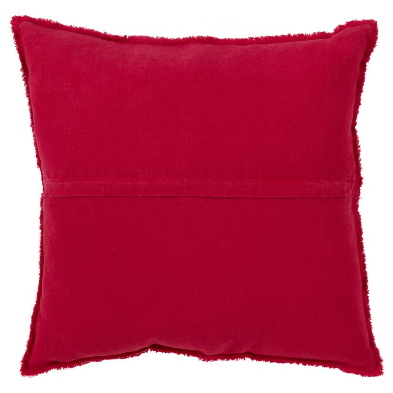 Filia Linen Throw Pillow Birch Lane Color: Red