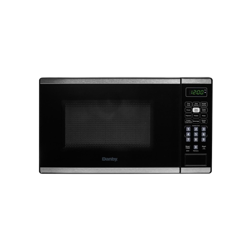 Danby DBMW0722BBS Danby 0.7 Cu. Ft. Countertop Microwave In Black And Stainless Steel