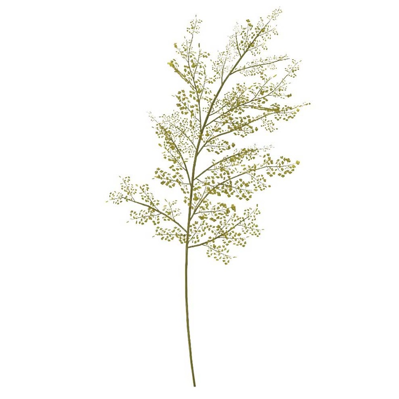 Faux Green Petal Stem