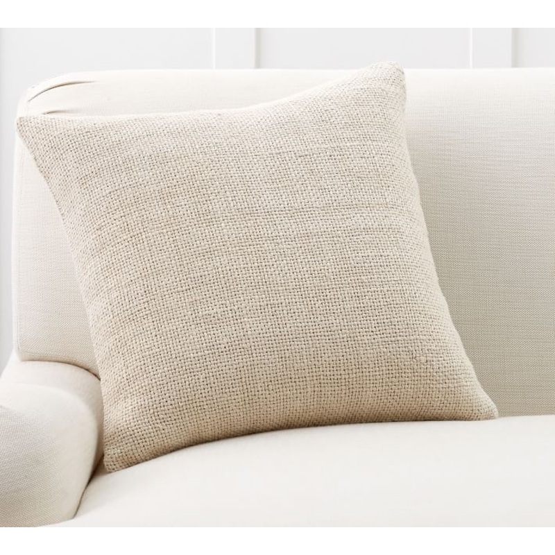 Faye Linen Textured Pillow Cover No Insert-20″x20″