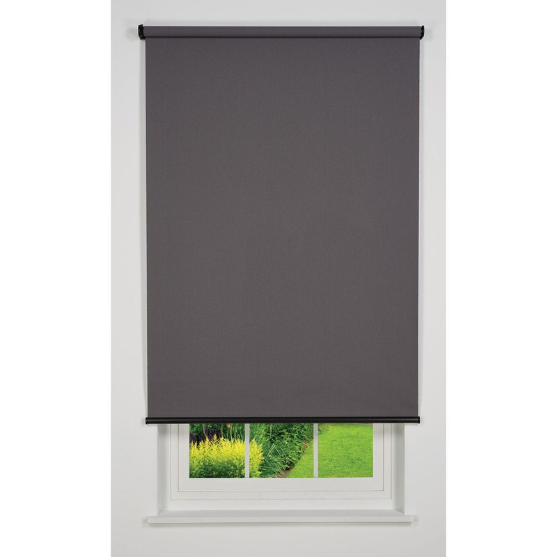Linen Avenue Cordless Sierra Light Filtering Roller Shade (Arrives 1/4″ Narrower) Linen Avenue Blind Size: 30″W x 78″L Finish: Dark Gray