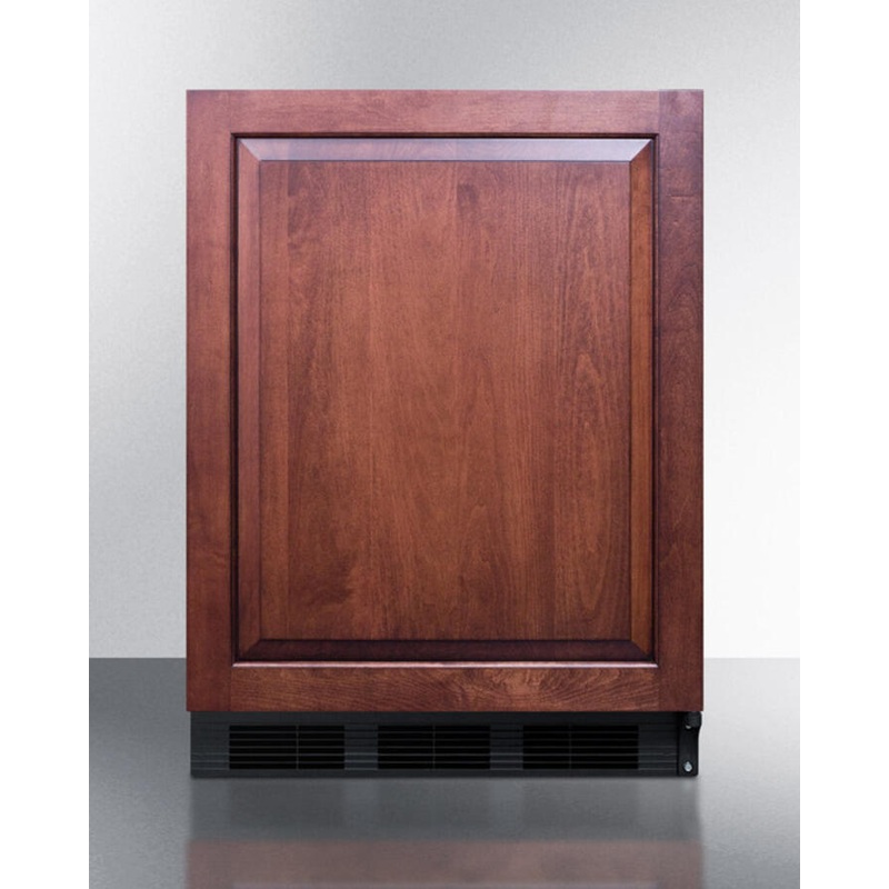 Summit CT663BBIIFADA Ada Compliant Built-In Undercounter Refrigerator-Freezer For Residential Use, Cycle Defrost With Deluxe Interior, Panel-Ready Door, And Black Cabinet