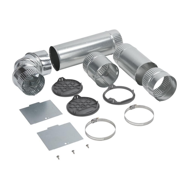 Whirlpool W10470674 Dryer 4-Way Side Vent Kit for left, right, and bottom venting.