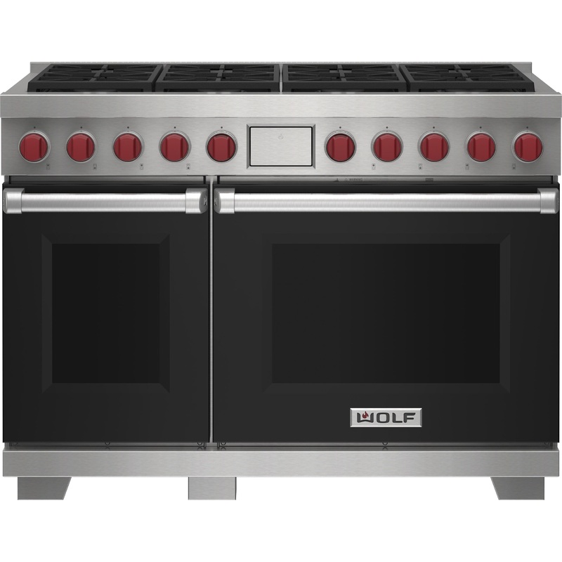 Wolf DF48850BKP 48″ Dual Fuel Range – 8 Burners
