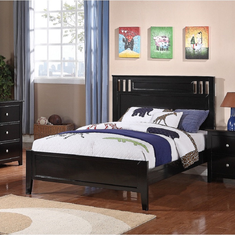 Wotton Standard Bed Red Barrel Studio Color: Black Size: Full/Double