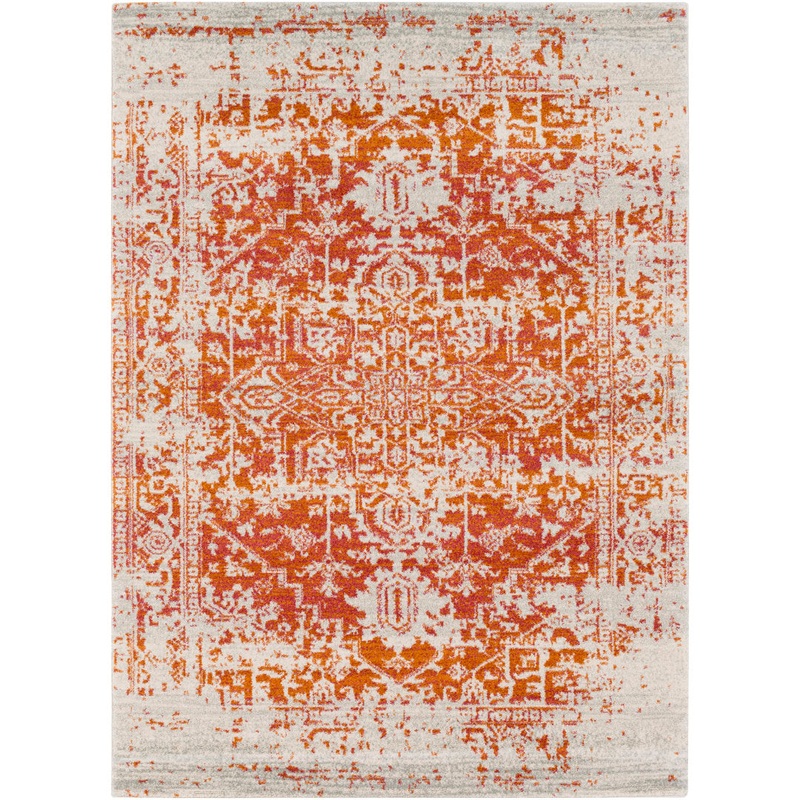 Hillsby Oriental Orange/Beige Area Rug Mistana Rug Size: Rectangle 2′ x 3′