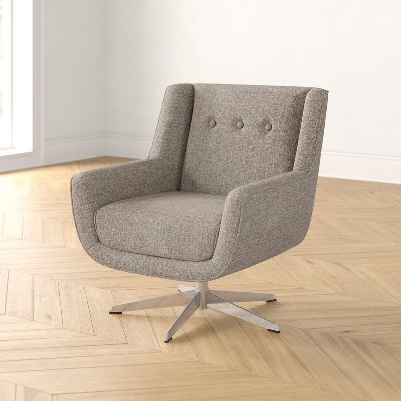 Nina Button Tufted Swivel Lounge Chair 510 Design