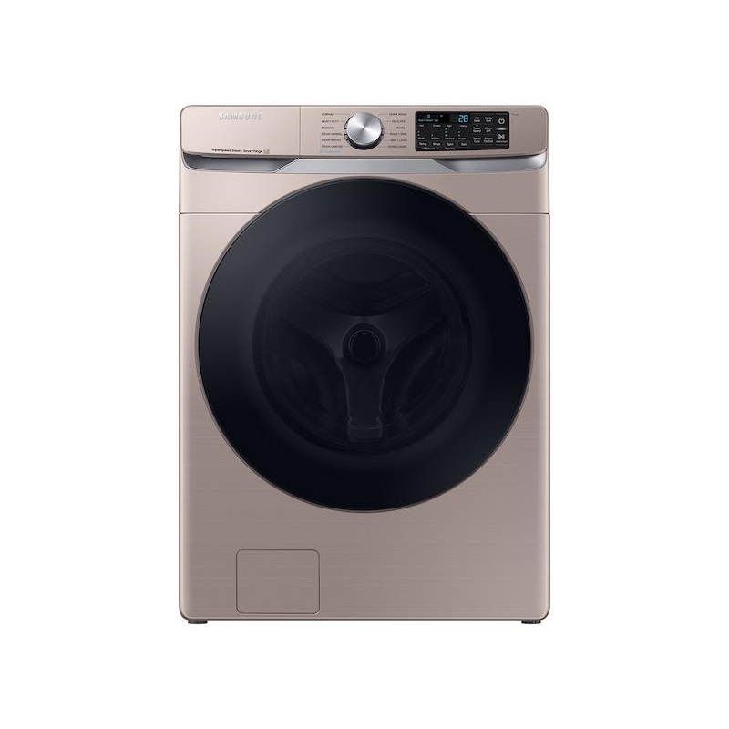 Samsung 4.5 cu. ft. Large Capacity Smart Front Load Washer with Super Speed Wash – Champagne