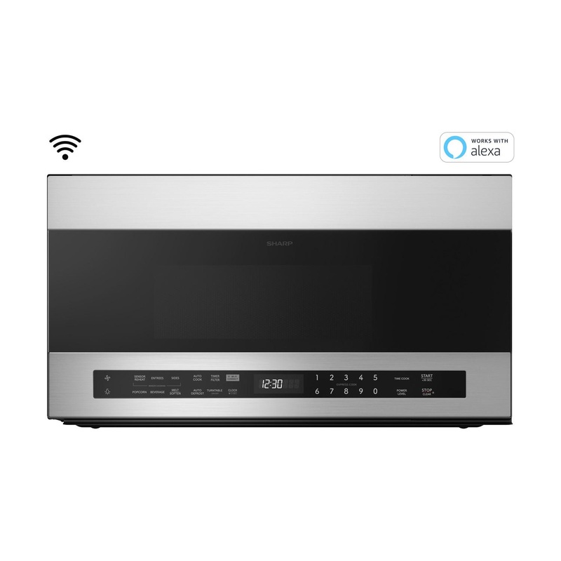 Sharp SMO1969JS 1.9 Cu. Ft. Smart Over-The-Range-Microwave Oven