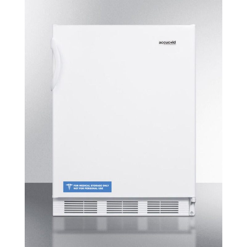 Summit CT66JADA Freestanding Ada Compliant Refrigerator-Freezer For General Purpose Use, With Dual Evaporator Cooling, Cycle Defrost, And White Exterior