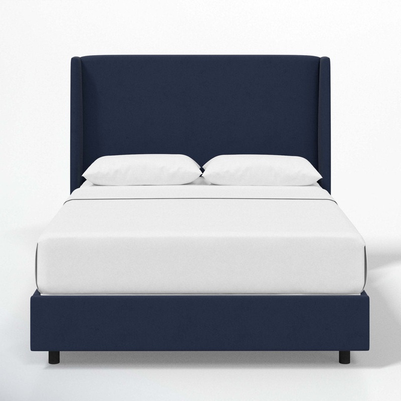 Tilly Upholstered Bed Joss & Main Color: Xavier Linen Navy Size: King