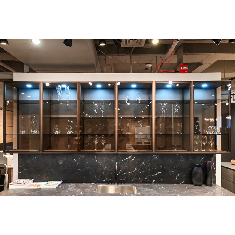 eggersmann Modern Glance Glass Upper Display Cabinets