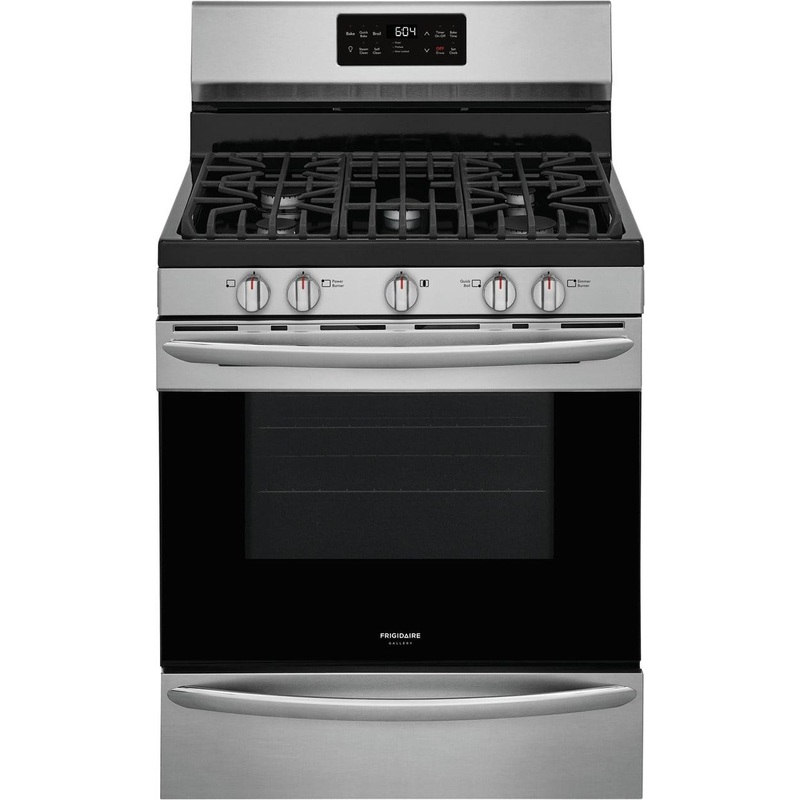 Frigidaire Gallery 30″ Freestanding Gas Range with Steam Clean