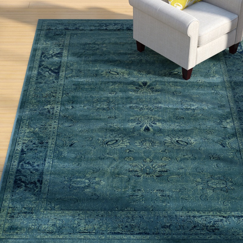 Beldale Blue Area Rug Trent Austin Design Rug Size: Rectangle 5’3″ x 7’6″