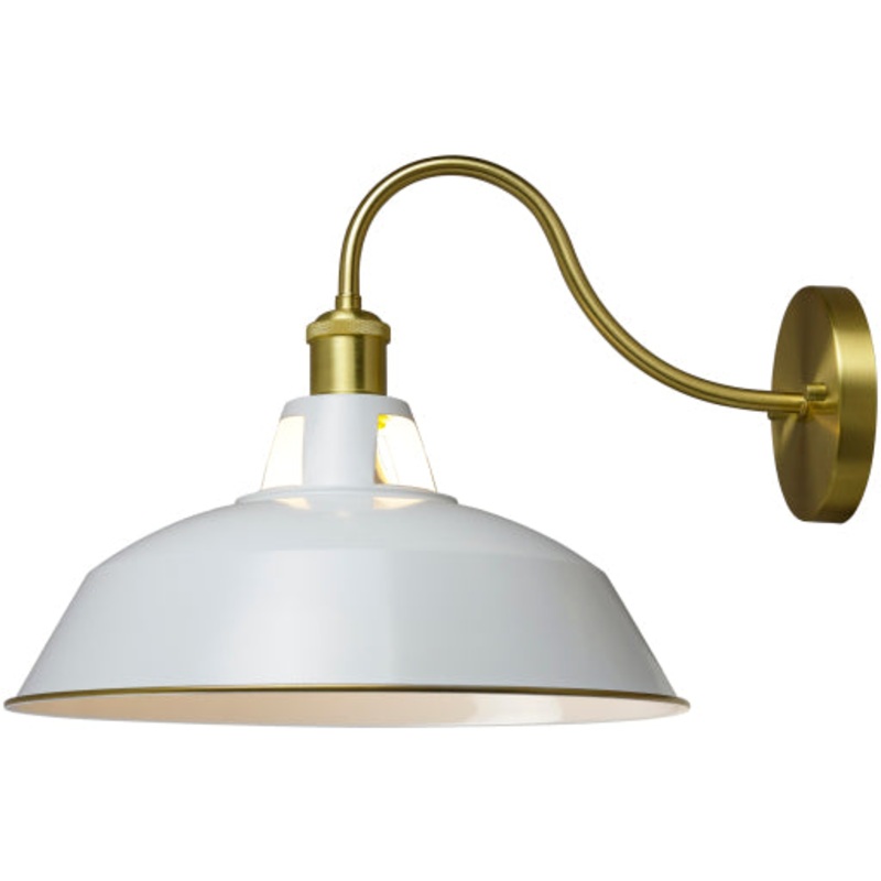 Rustic Industrial Amber Wall Sconce