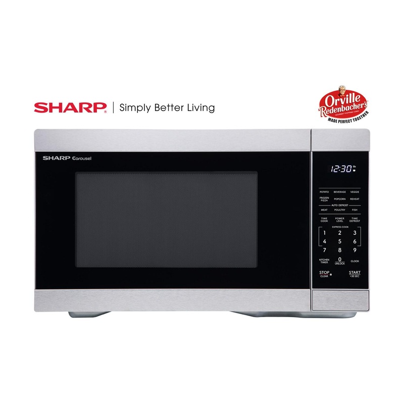 Sharp SMC1162KS Sharp 1.1 Cu. Ft. 1000W Stainless Steel Countertop Microwave Oven