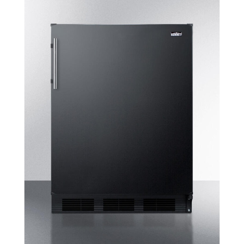 Summit CT663BADA Ada Compliant Freestanding Refrigerator-Freezer For Residential Use, Cycle Defrost With Deluxe Interior And Black Finish