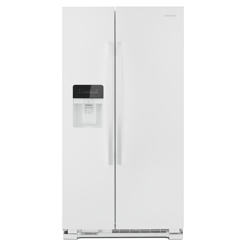 Amana ASI2575GRW 36-inch Side-by-Side Refrigerator with Dual Pad External Ice and Water Dispenser