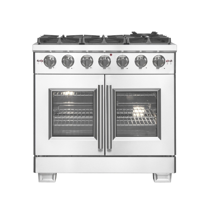 Forno FFSGS646036 Forno Capriasca 36″ Freestanding French Door Gas Range
