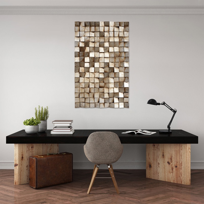 Textured 1 by Primo – Unframed Blocks on Wood Red Barrel Studio