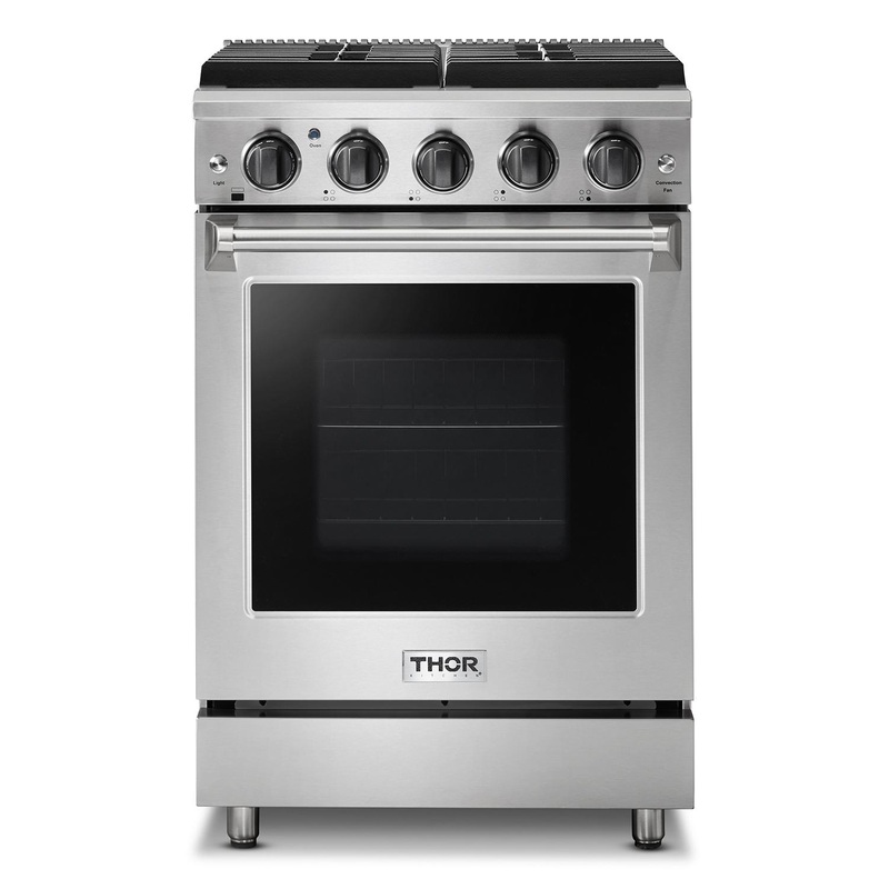 Thor Kitchen LRG2401ULP 24 Inch Freestanding Gas Range In Stainless Steel – Liquid Propane