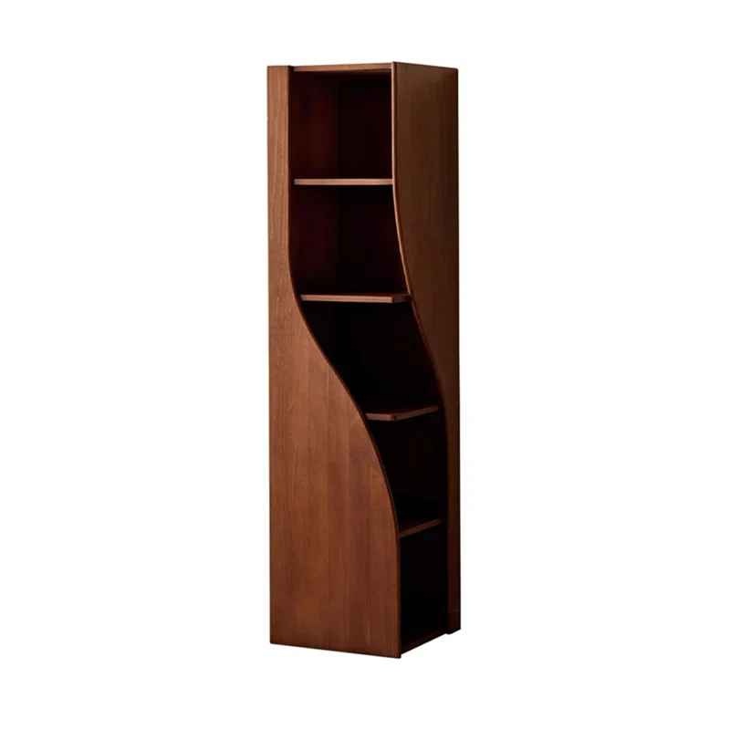 Walnut color Standard Solid Wood Bookcases