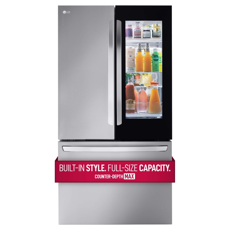 27 cu. ft. Smart InstaView Counter-Depth Max French Door Refrigerator