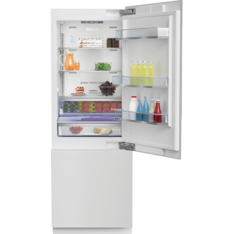 Beko BBBF3019WE 30”, Bottom Freezer Built-In Refrigerator with –