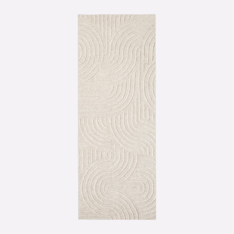 Curved Lines Easy Care Rug-2.5’x9′