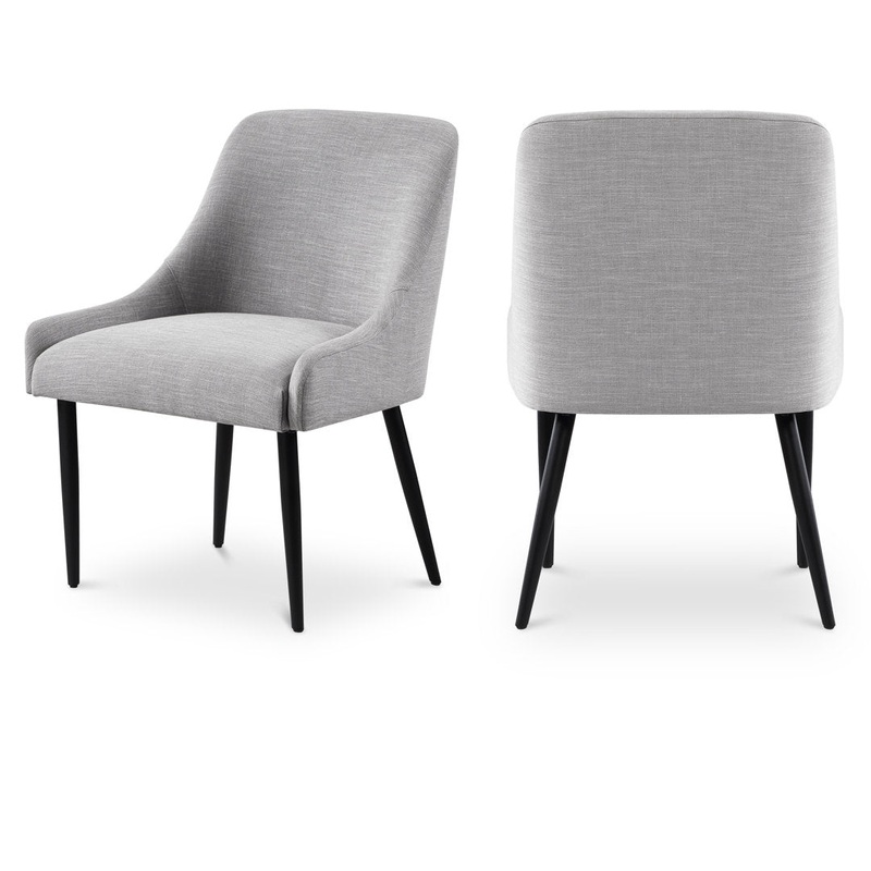 Liandra Side Chair (Set of 2) George Oliver Color: Gray Linen