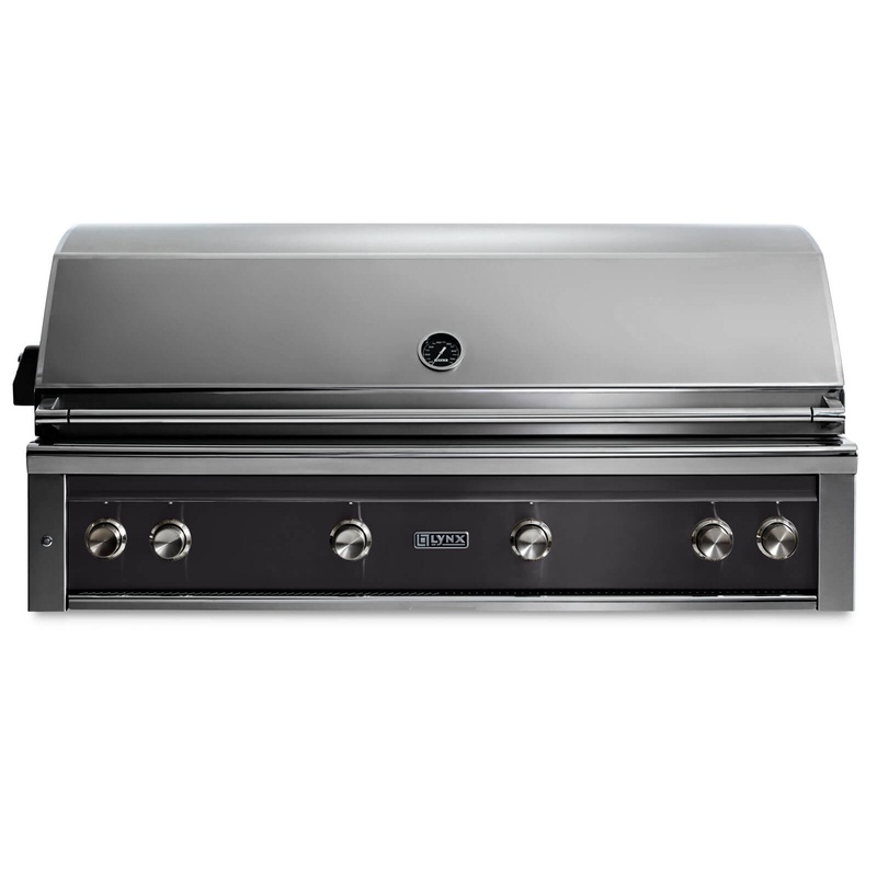 Lynx L54TROBNG 54″ Built-In Grill – 1 Trident W/ Rotisserie – Obsidian