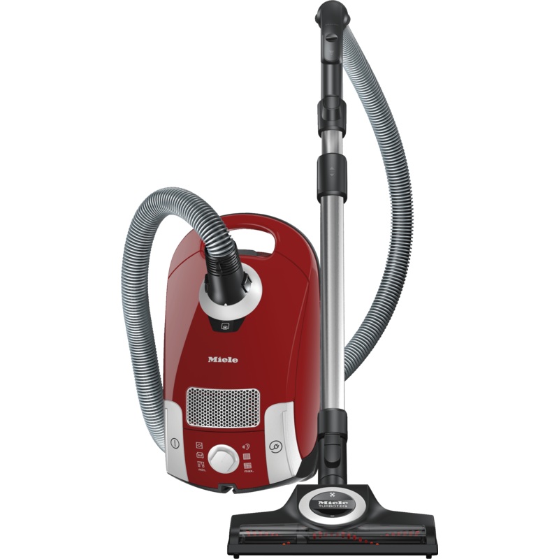 Miele COMPACT C1 HOMECARE POWERLINE SCAO3 MANGO RED Compact C1 Homecare Powerline – Scao3 – Canister Vacuum Cleaners With Turbo Brush For Hard Floor And Low, Medium-Pile Carpeting.