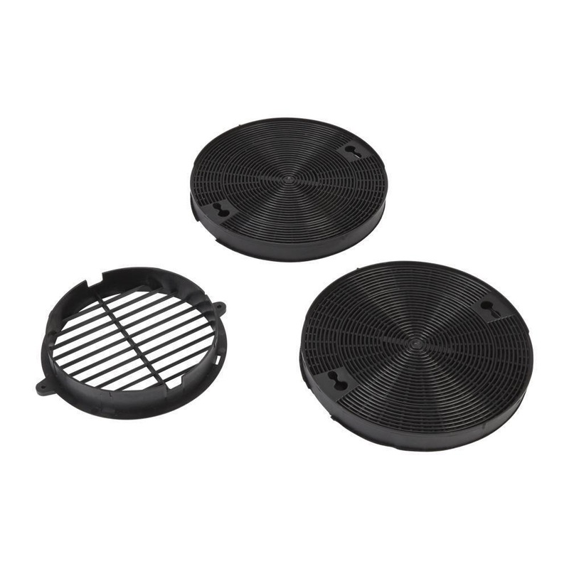 Whirlpool W10490330 Range Hood Recirculation Kit with (2) charcoal filters, (1) black vent cover and (2) mounting screws, fits UXL5430BSS