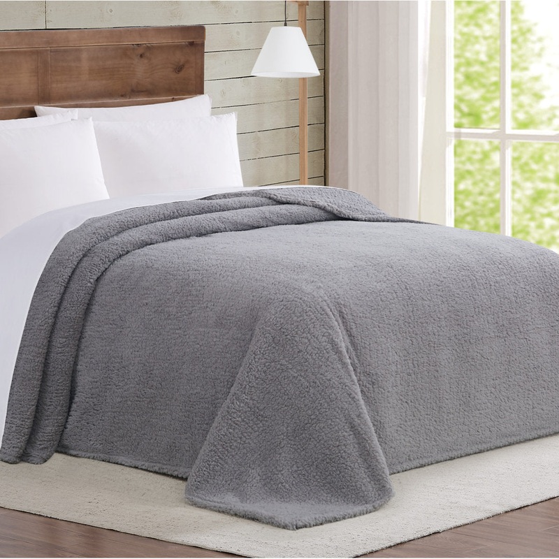 Blanket Brooklyn Loom Color: Gray Size: Queen