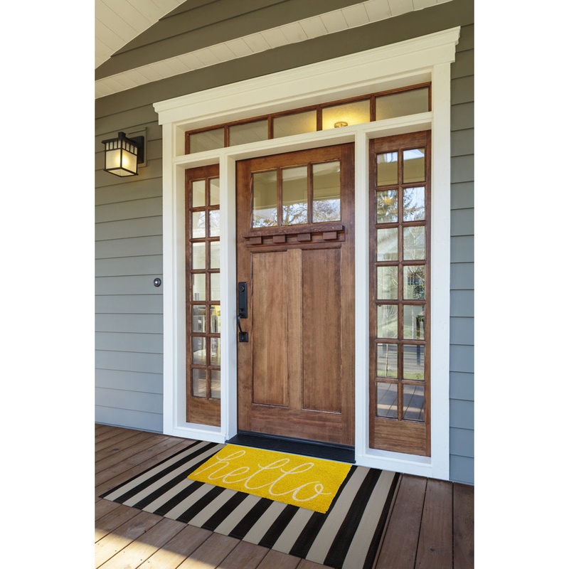 Epes 30 in. x 18 in. Non-Slip Outdoor Door Mat Winston Porter Color: Yellow