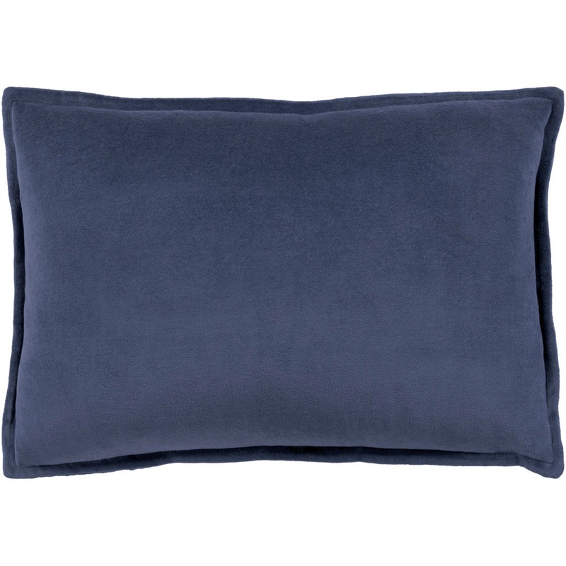 Montague 100% Cotton Lumbar Rectangular Pillow RE/FINE Color: Blue Size: 13″ x 19″