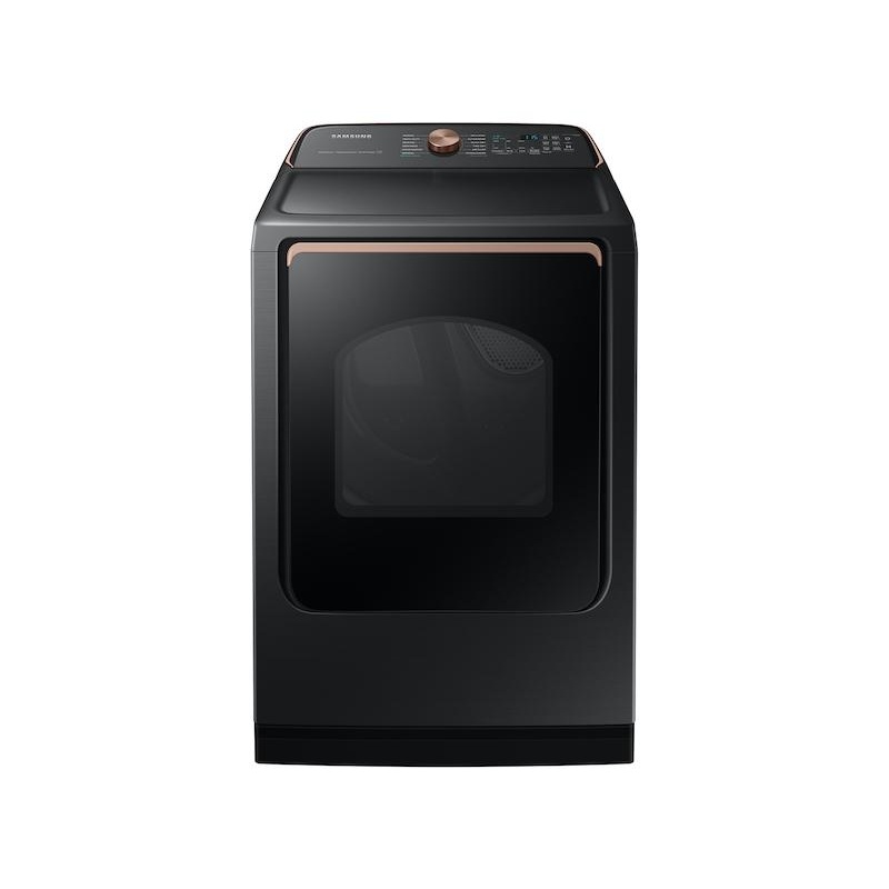 Samsung DVG55A7700V 7.4 cu. ft. Smart Gas Dryer with Steam Sanitize+ in Brushed Black