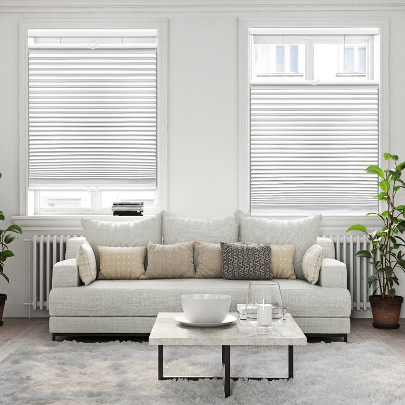 Sheba 1.5 inch Cordless Blackout Top Down bottom Up Cellular Shade Symple Stuff Blind Size: 69″ W x 64″ L Finish: White