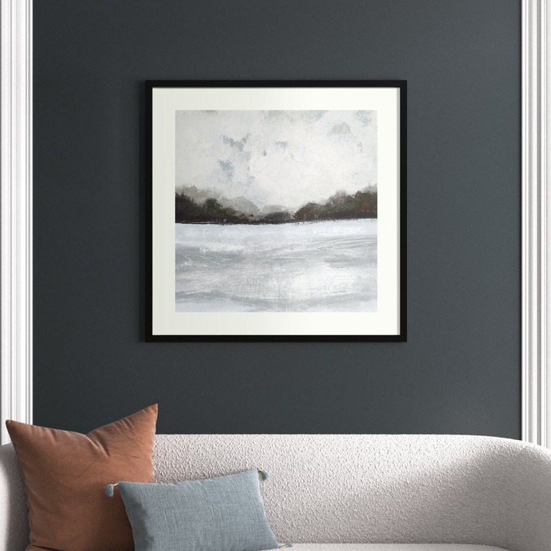 This Place IV Neutral – Picture Frame Painting Print on Paper Joss & Main Size: 41″ H x 41″ W Format: Black Framed Paper