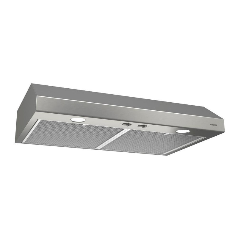 Broan BCSD136SS Glacier 36-Inch 300 Max Blower Cfm 5 Sones Stainless Steel Range Hood