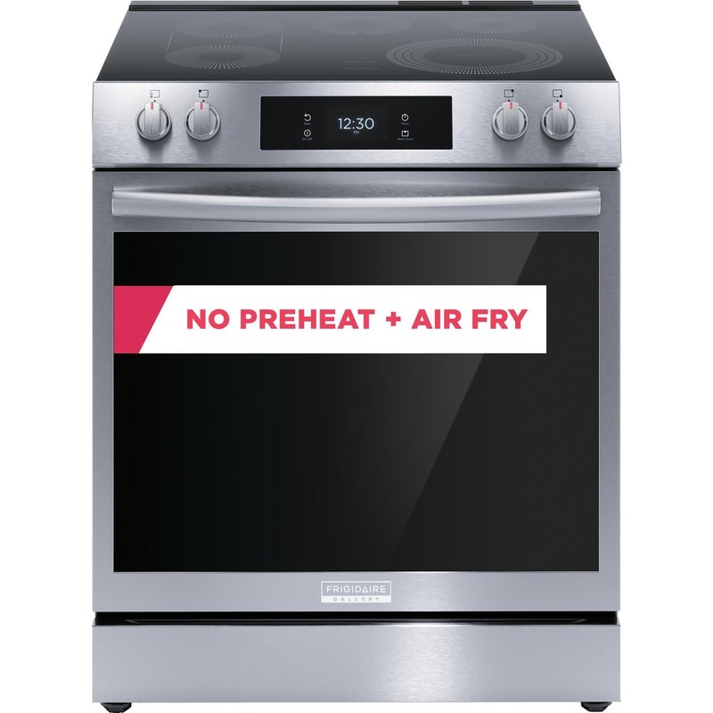 Frigidaire GCFE3060BF Frigidaire Gallery 30″ Front Control Electric Range With Total Convection