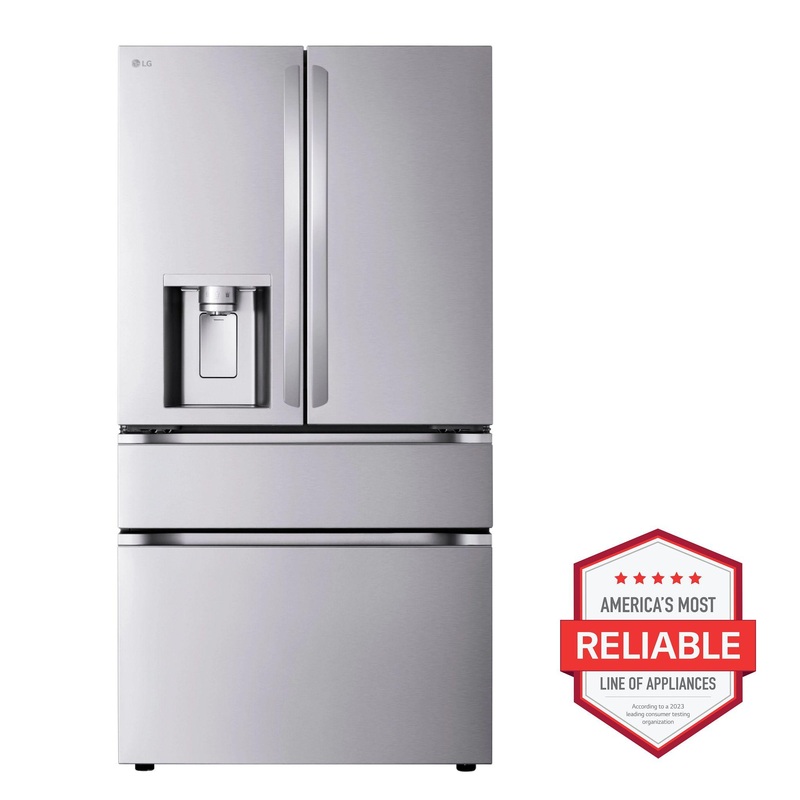 Lg LF29H8330S 29 Cu. Ft. Smart Standard-Depth Max 4-Door French Door Refrigerator With Full-Convert Drawer