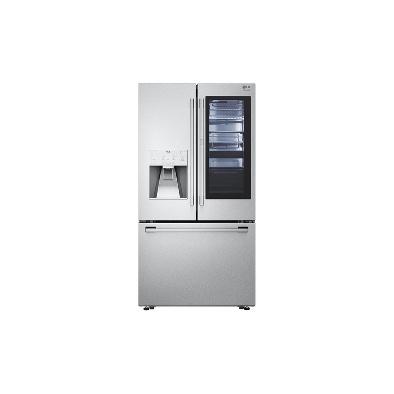 SRFVC2416S LG STUDIO 24 cu. ft. Smart InstaView Door-in-Door Large Capacity Counter-Depth Refrigerator with Craft Ice Maker
