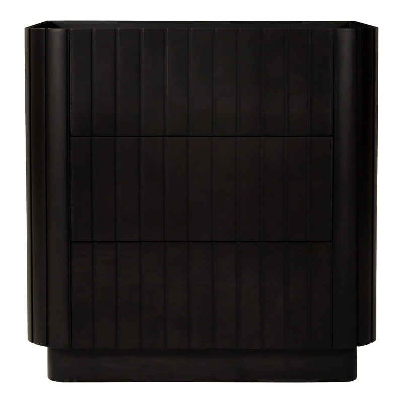 Wave-Inspired 3-Drawer Bedside Storage Unit