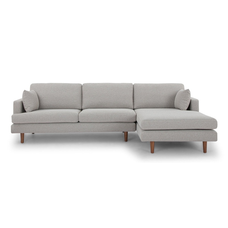 Laguna Upholstered Chaise Sectional AllModern Orientation: Right Hand Facing, Body Fabric: Mushroom Performance Basketweave