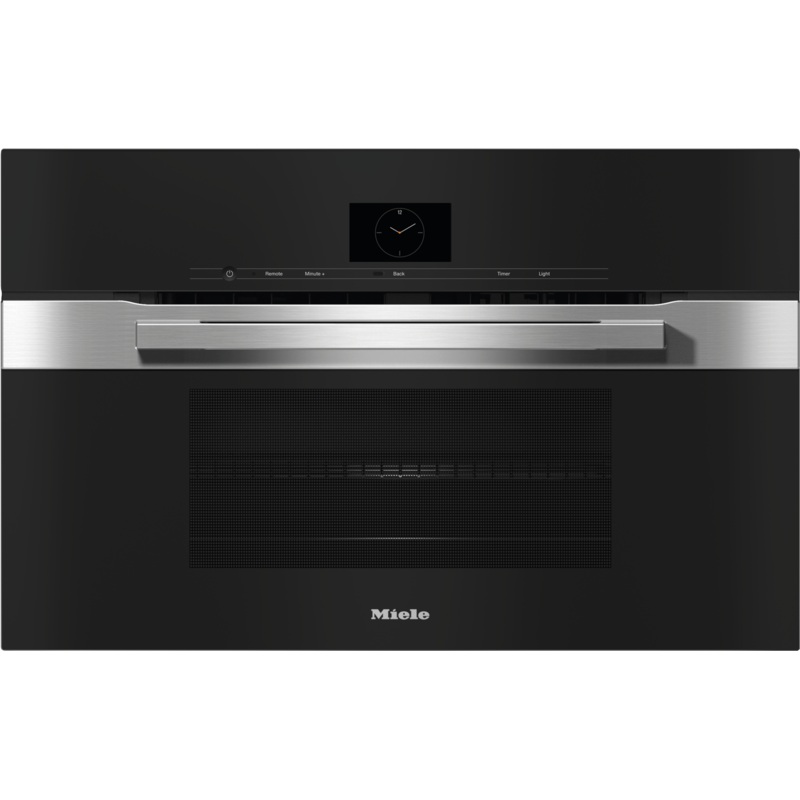 Miele H7670BMCTS H 7670 Bm Clean Touch Steel – 30″ Compact Speed Oven In A Perfectly Combinable Design With Automatic Programs And Roast Probe.