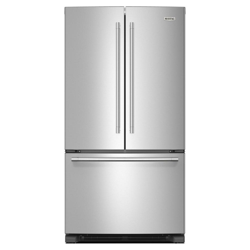 MRFF4136RZ Maytag 36 Inch Wide French Door Bottom Mount Refrigerator with Max Cool Setting – 25 Cu. Ft.