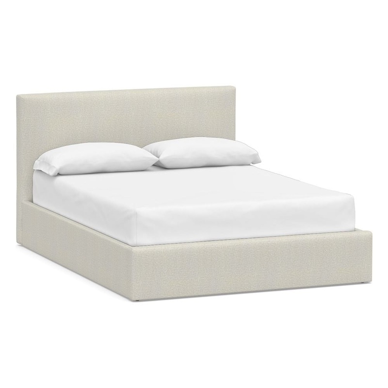 Raleigh Square Upholstered Low Platform California King Bed