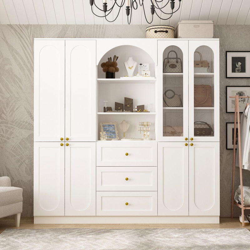 Elegent Wardrobe With Strong Storage And White Finish Latitude Run