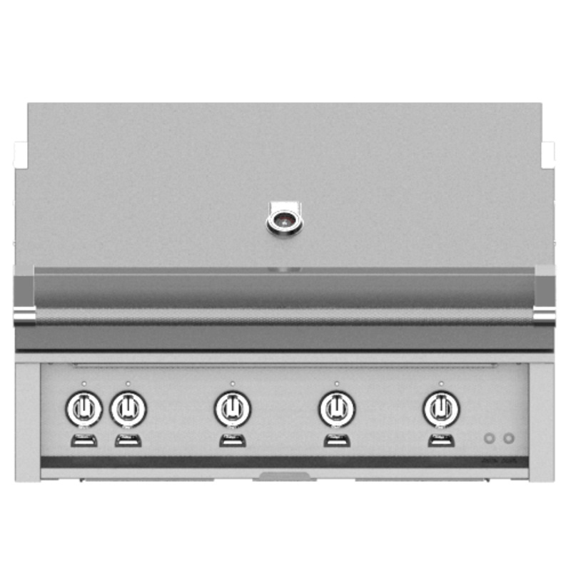 Hestan GMBR42NGDG Hestan 42″ Natural Gas Built In Grill Gmbr42 – Dark Grey (Custom Color: Pacific Fog)